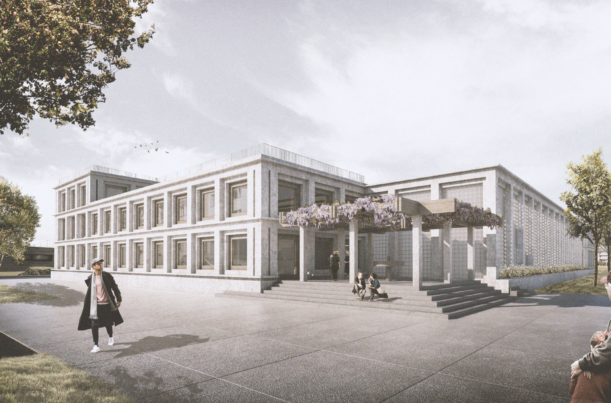 Forensikstation PSGN Wil – Außenrendering